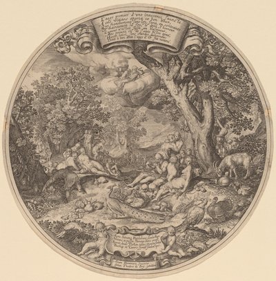 The Golden Age by Jan Theodor de Bry after Abraham Bloemaert after Nicolaes