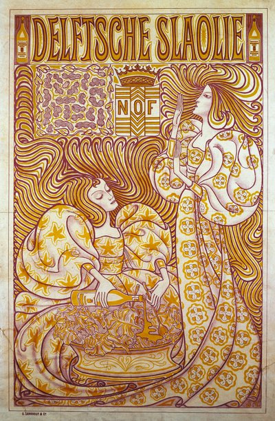 Delftsche Slaolie, Advertising Poster for Salad Dressing by Jan Toorop