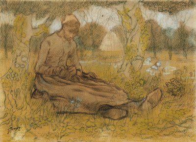Young Girl in Spring by Jan Toorop