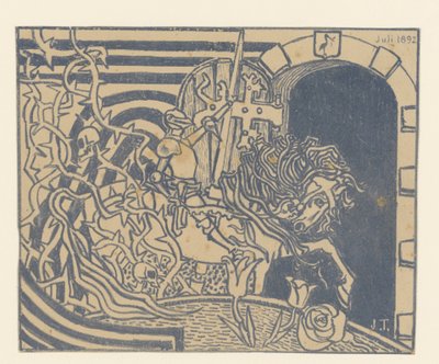 Catalog Cover with Knight on Horseback by Jan Toorop