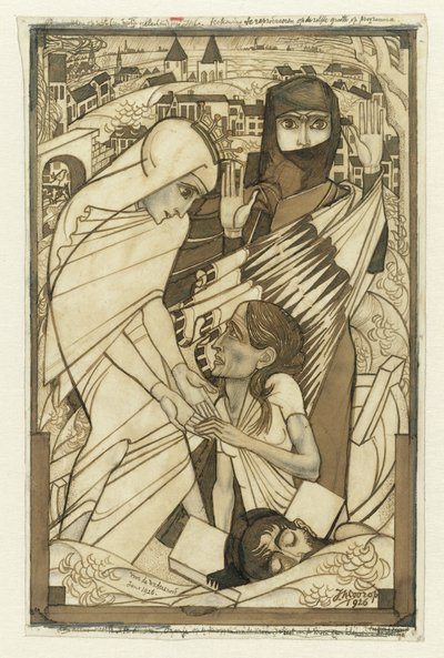 The Relief Efforts During the Flood of 1926, Symbolically Represented by Jan Toorop