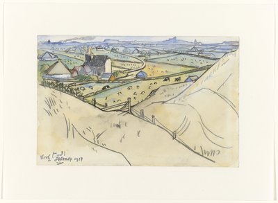 View from the Dunes on Koog in Texel by Jan Toorop