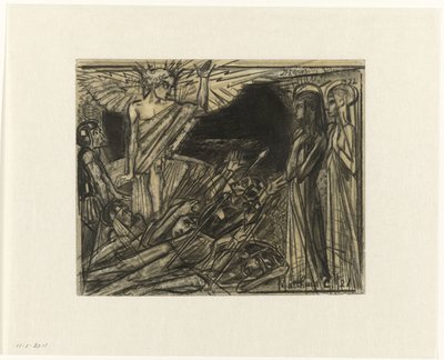 Mary at the Tomb Addressed by an Angel by Jan Toorop