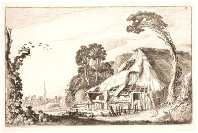 Landscape with a Dilapidated Barn by Jan Van de Velde