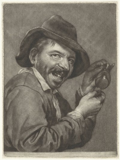Man with an Empty Glass (Taste) (The Five Senses) by Jan Verkolje (I)