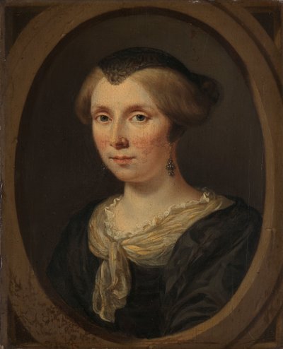 Portrait of Margaretha Verkolje, Wife of Reinier Couturier by Jan Verkolje (I)