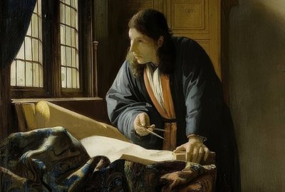 The Geographer (detail) by Jan Vermeer van Delft