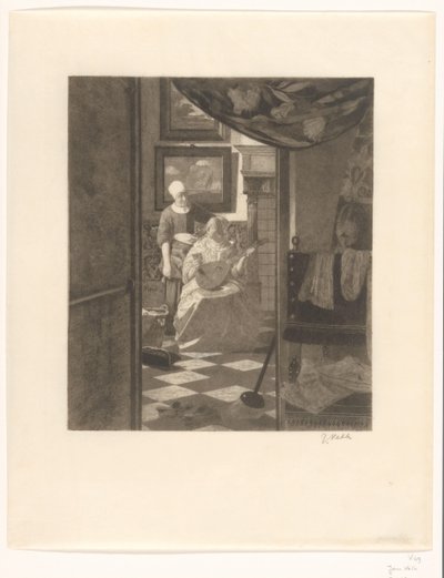 The Love Letter by Jan Veth (signed by artist)
