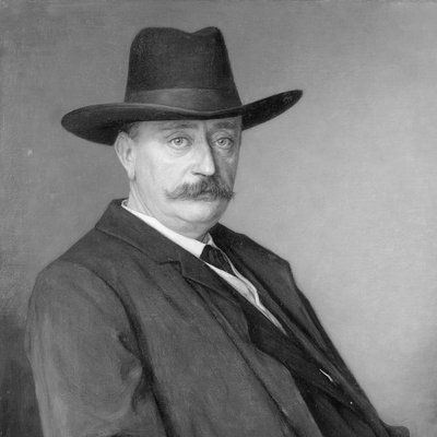 Johannes Martinus Messchaert (1857-1922), Singer and Singing Teacher by Jan Veth (signed by artist)