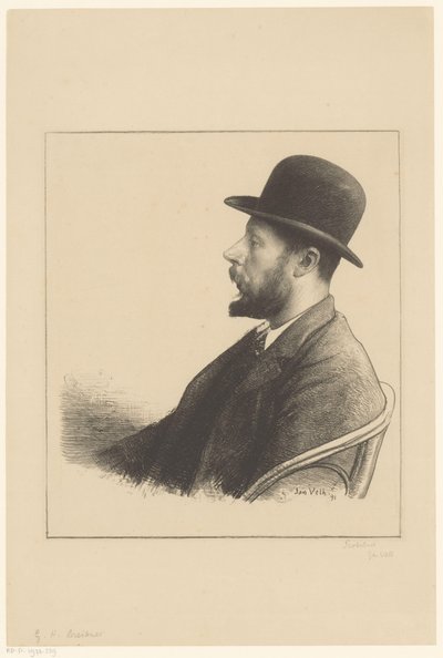 Portrait of George Hendrik Breitner by Jan Veth