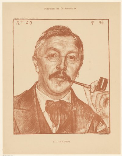 Portrait of Jac van Looij by Jan Veth
