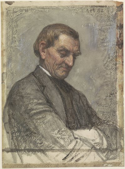 Portrait of a Man, with Downcast Eyes by Jan Veth