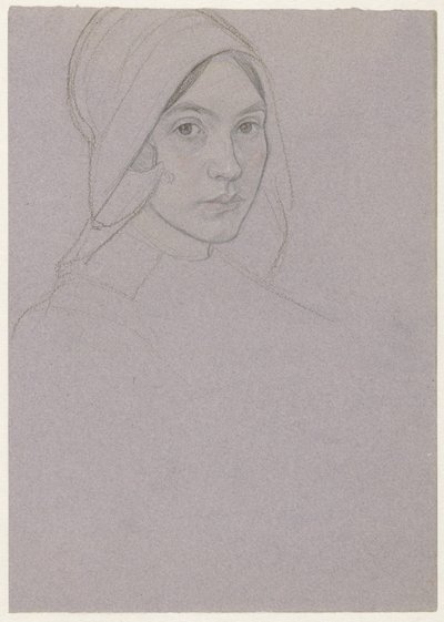 Portrait of a Girl with a Cap (Karen?) by Jan Veth