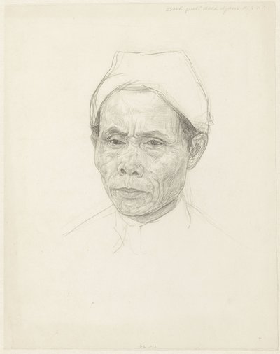 Portrait of an Older Javanese by Jan Veth