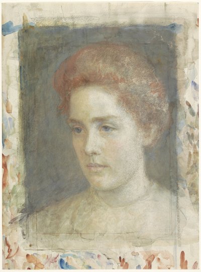 Portrait of Miss Wiedenbruggen by Jan Veth
