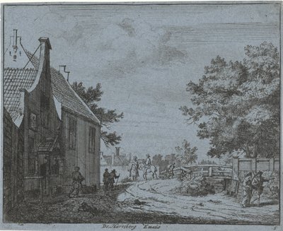 View of the Inn Emaus by Jan Vincentsz. van der Vinne