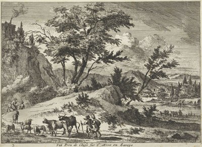 View of a Road near Cluses on the Arve, Savoie by Jan Vincentsz. van der Vinne