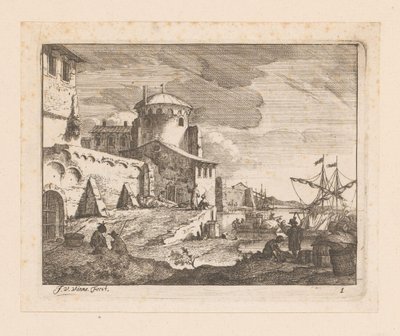 Italian Harbor by Jan Vincentsz. van der Vinne