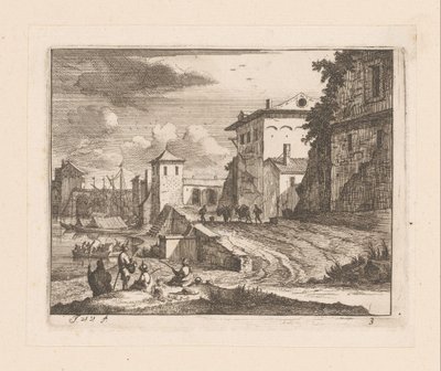 Quays of an Italian Port by Jan Vincentsz. van der Vinne