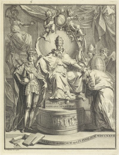 Throning Pope Adrian VI by Jan Wandelaar