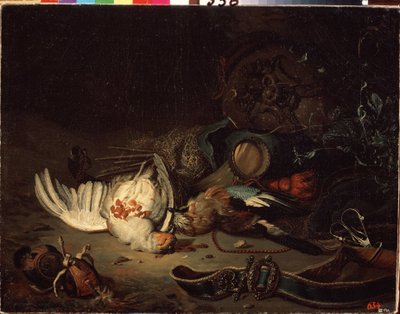 Hunting Trophies by Jan Baptist Weenix
