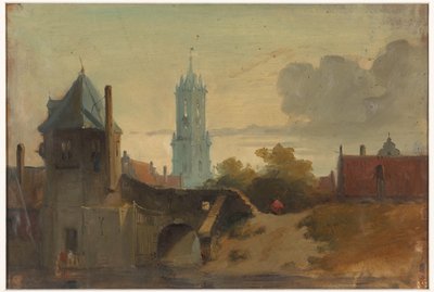 View of Delft by Jan Weissenbruch