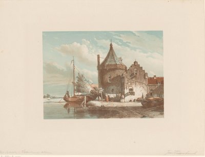 View of the Waltoren in Culemborg by Jan Weissenbruch