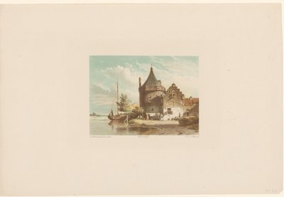 View of the Wall Tower in Culemborg by Jan Weissenbruch