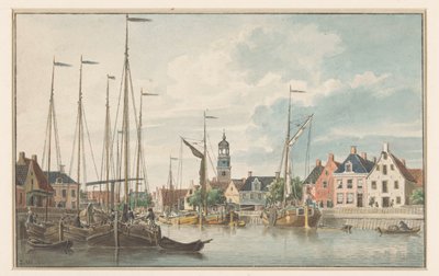 View in De Lemmer by Jan Weissenbruch
