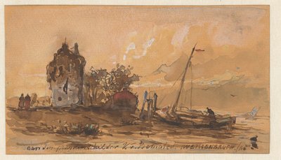 River Landscape by Jan Weissenbruch