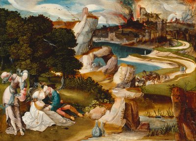 Lot and His Daughters by Jan Wellens de Cock