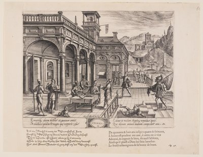 Dorica, from Theatrum Vitae Humanae (The Ages of Man) by Jan Wierix