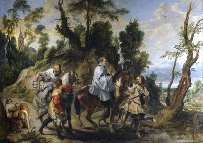 Rudolph of Habsburg and the Priest, ca 1625 by Jan Wildens