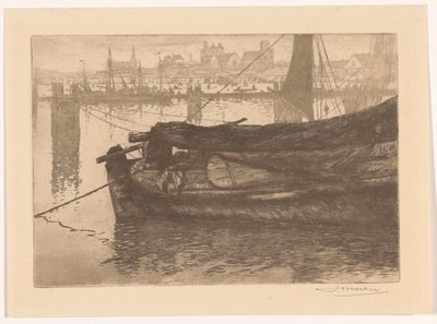 Port of Scheveningen by Jan Willem Nortier (signed by artist)