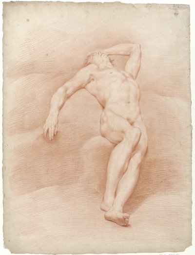 Reclining Male Nude by Jan Willem Pieneman