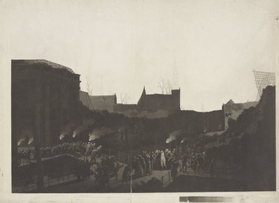 Louis Napoleon Visits the Ruins on the Rapenburg in Leiden after the Explosion of the Gunpowder Ship on January 12, 1807 by Jan Willem Pieneman