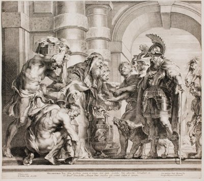 Melchizedek Offering Bread and Wine to Abraham by Jan Witdoeck