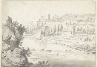 Landscape with the Rhône River Valley, near Vienne by Jan Worst