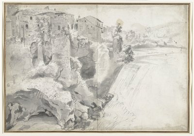 View of the Large Waterfall at Tivoli by Jan Worst