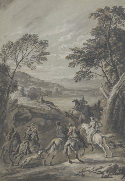 A Staghunt by Jan Wyck