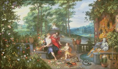 Flora and Nymphs in a Garden by Jan and Balen, Hendrik van Brueghel