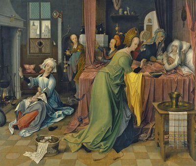 The Birth of the Virgin by Jan de Beer