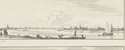 View Over the Lek to the Villages of Lopik, Jaarsveld, Tienhoven, Ameide and the House Herlaer by Jan de Beijer