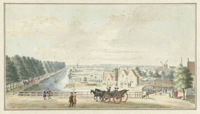 View of the Wall near the Catharijnepoort in Utrecht by Jan de Beijer