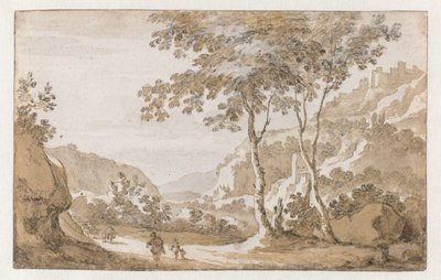 Albano Seen from the West by Jan de Bisschop (attributed to)