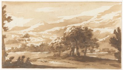 Mountainous Landscape in Italy by Jan de Bisschop
