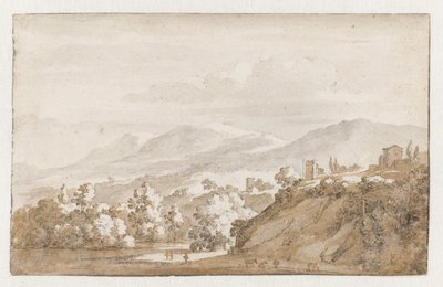 Mountainous Landscape in Italy by Jan de Bisschop
