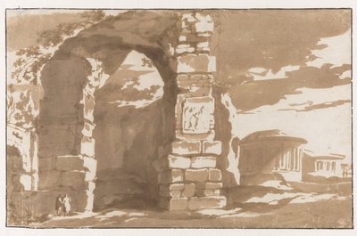 Part of the Baths of Diocletian and S. Bernardo alle Terme by Jan de Bisschop