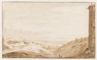 Hilly Landscape near the Namur Gate of Brussels by Jan de Bisschop
