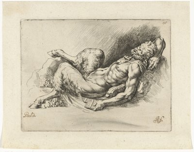 Lying Pan with Two Bunches of Grapes (Signorum Veterum Icones II) by Jan de Bisschop